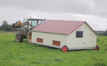 Cabane déplaçable, poulailler mobile, pâturage dynamique